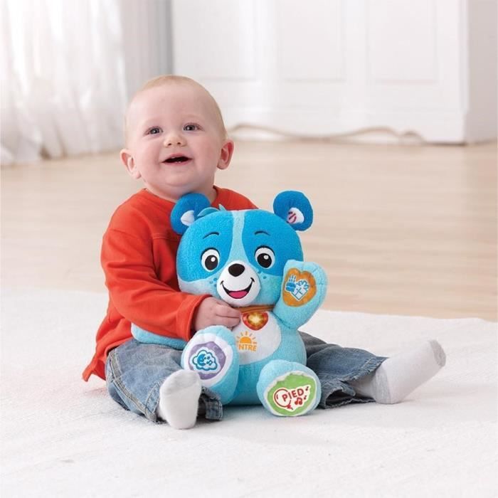 Vtech Baby - Peluche ourson Gaspard 1 2 3 habille moi - 190905 - Jeux  d'éveil - Rue du Commerce