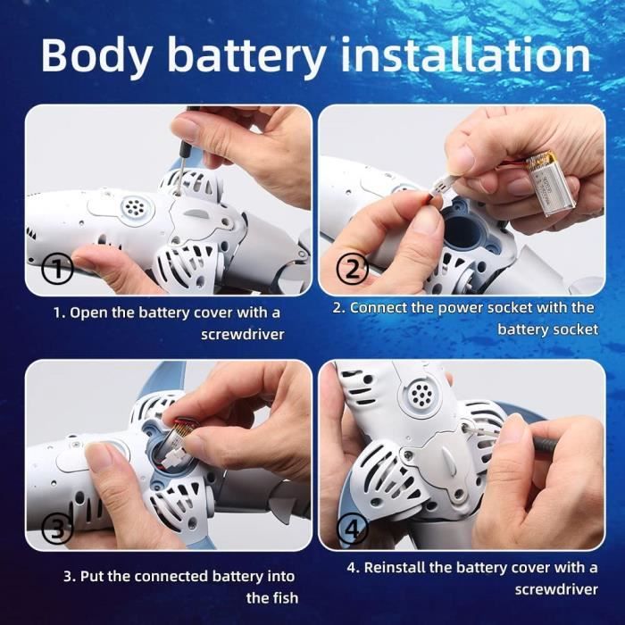 Jouet requin télécommandé Mini jouet télécommandé requin électrique RC