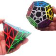 Coolzon Speed Magic Cube Ensemble Pyraminx + Megaminx + 2x2x2 + 3x3x3 + 4x4x4 5 Pack Puzzle Cube Set dans Boite-Cadeau Nouvea-3