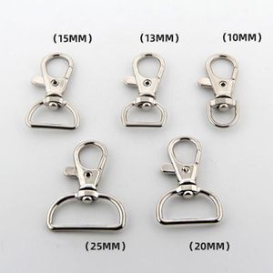 Lot De 4 Fermoirs Pivotants Métal Doré 2cm - Mousquetons à Anneaux En D - Neuf Avec étiquettes