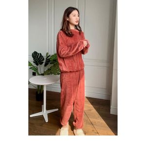 Pyjama Femme Hiver MAXMODA - Ensemble Manches Longues Pantalon Confortable