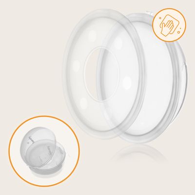 babynova Coquilles d'Allaitement – Pack de 2 – Coques d'allaitement en silicone réutilisables avec étui de transport hygiénique – Pour un allaitement doux et confortable – Sans BPA