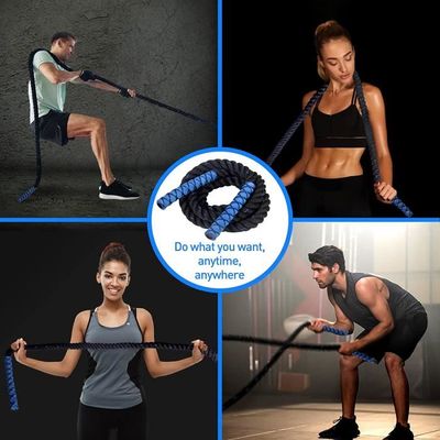 Corde à Sauter Lestée Pour Fitness – Cordes De Combat Lourdes De 3 M Pour Exercice, Corde