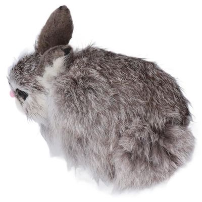 Lapin Interactif Réaliste Fenayuu – Peluche 16 Cm – Saute Et Remue Les Oreilles – 2 Piles AA – Cadeau Pâques Ou Anniversaire