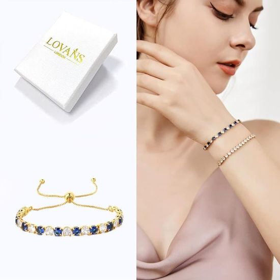 Bracelet Pour Femme Bracelets Plaques Or Avec Zircone Bracelet Reglable Femme Bijoux Femme Cadeau Fete Des Meres Cadeau An u179 Achat Vente bracelet gourmette Bracelet Pour Femme Bracelets Plaques Or ...