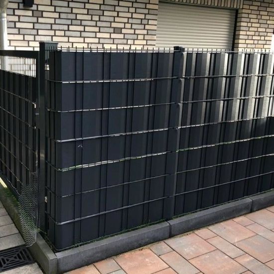 Bandes Brise-Vue pour Panneaux à Double Fil - 35 m x 19 cm, avec 30 Clips, Film Brise-Vue en PVC Bandes Brise-Vue pour Panneaux à Double Fil - 35 m x 19 cm, avec 30 Clips, Film Brise-Vue en PVC