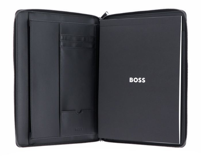 HUGO BOSS Cartable Monogram Conference Folder L Noir pour femme et ...