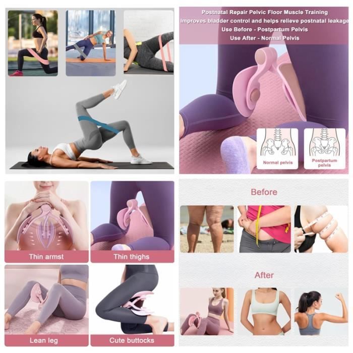 Appareil D'entraînement Des Cuisses Et Du Plancher Pelvien Pour Homme Et Femme - Angle Réglable - Appareil D'entraînement Du Plancher Pelvien Avec Sangles De Jambe Et Poignée - Presse à Jambes Pour