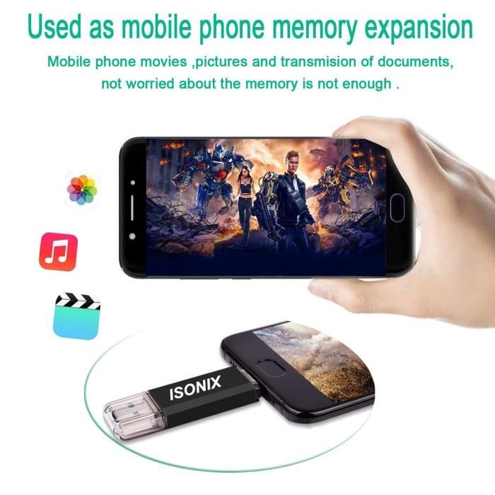 Clé USB 32Go 4 En 1 Anyoug - USB C / IOS / USB 3.0 / Micro USB - Photo Stick OTG Android PC