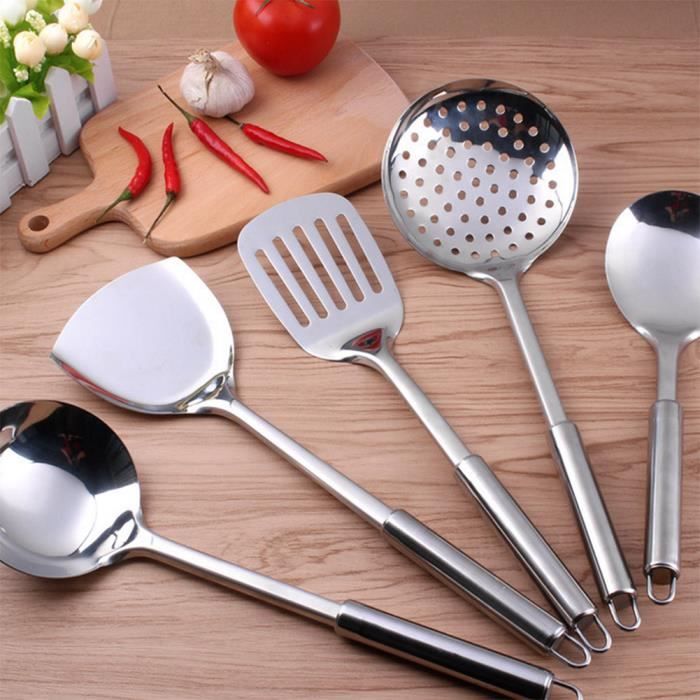 SURENHAP Cuillère De Cuisine En Bois 3pcs Cuillères En Bois Résistantes à Chaleur Cuillères En