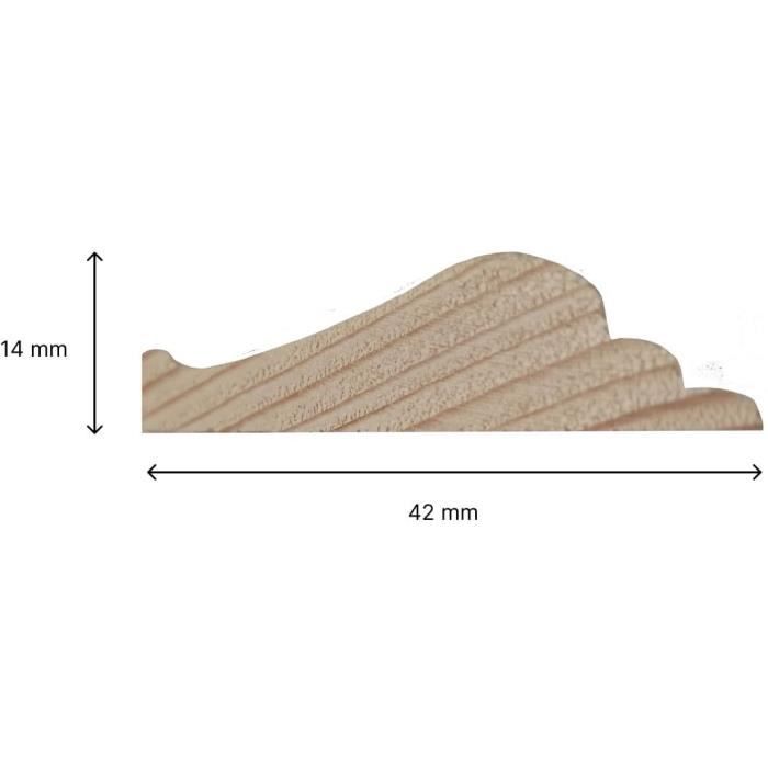 Kit Moulures Murales Nordlinger Pro – Bois Naturel FSC 100% – Habillage Mural 2,6 à 4 M – Style Classique & Moderne