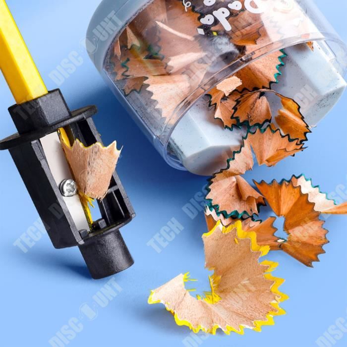 Taille-Crayon Électrique Manuel 5 Vitesses - Pour Crayons 6.9-8mm, Alimentation Auto, Grand Bac, Idéal École Bureau Enfants