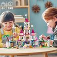 LEGO 43205 Disney Princess Aventures Épiques dans le Château, Jouet Ariel, Vaiana et Raiponce, Figurines Animaux, Enfants Dès 6 Ans-4