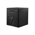 Housse Climatiseur Extérieur 91,4x91,4x101 cm, Polyester Étanche 3 Couches, Ventilation Maille, Universelle