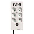 Multiprise/Parafoudre - EATON Protection Box 6 USB FR - PB6UF - 6 prises françaises + 2 ports USB - Blanc & Noir-0