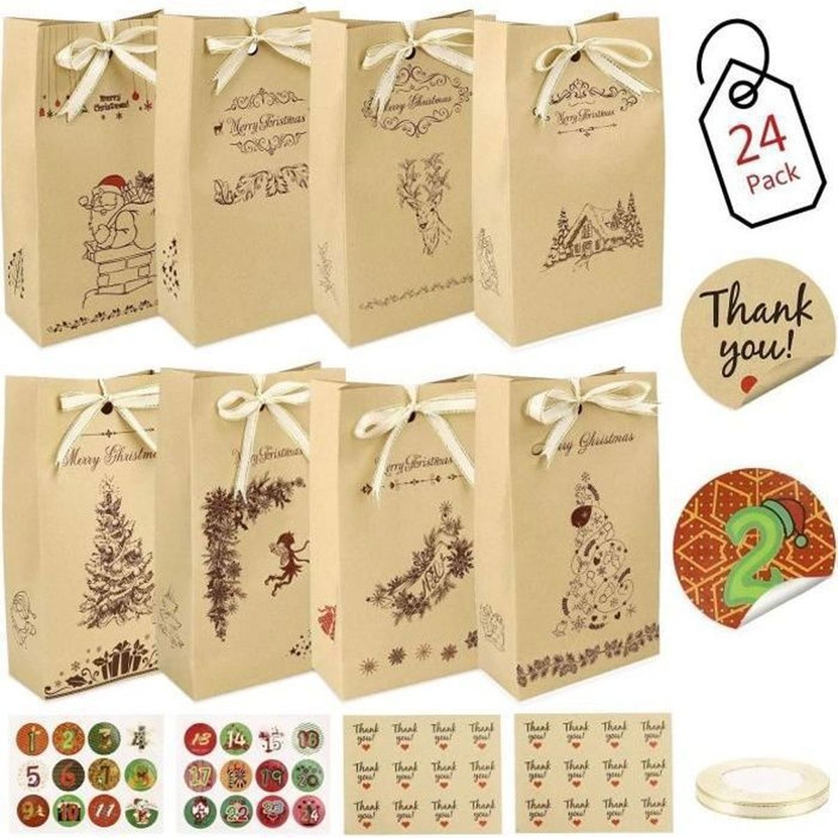 Sac Cadeau 24 Pieces Sac Cadeau Noel Kraft Sac Cadeau Anniversaire Fete Avec 48pcs Autocollant Rond Pour Bonbons Biscuits Noix Achat Vente Papier Cadeau Sac Cadeau 24 Pieces Sac Cdiscount Sac Cadeau 24 Pieces Sac Cadeau Noel Kraft Sac Cadeau Anniversaire Fete Avec 48pcs Autocollant Rond Pour Bonbons Biscuits Noix Achat Vente Papier Cadeau Sac Cadeau 24 Pieces Sac Cdiscount