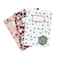 PACK 3 CARNETS A6 MICKEY 100 ANNIVERSAIRE DISNEY