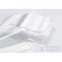 Sachet zip transparent | 80 x 120 mm | Lot de 1000