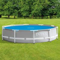 Bâche à bulles INTEX pour piscine hors sol ronde, diamètre 305 cm - Bleu - PVC - Accessoire de piscine