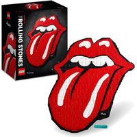 LEGO® 31206 Art The Rolling Stones, Accessoire de Décoration Intérieure et Loisir Créatif pour Adultes, Cadeau Musique Rock'n'roll