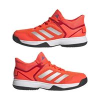 Chaussures de tennis de tennis enfant adidas Ubersonic 4 K - solar red/silver met./blue fusion - 38