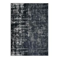 STELLE - Tapis effet patiné vintage gris/noir 160 x 230 cm