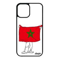 Coque drapeau maroc marocain iPhone 12 mini silicone design rigide jo foot jeux olympiques basket football CAN de Apple