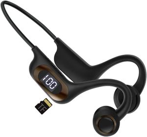 Casque Bluetooth Sans Bouchon D'oreille - Conduction Osseuse Légère, Confortable Pour Sport Et Bureau