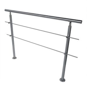 HENGMEI 100cm Main Courante en inox avec 2 fixations en acier inoxydable pour Escaliers mod/èle en bois
