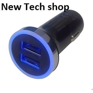 Hlyjoon Double USB Voiture Auto Allume-cigare Prise Splitter 12V Chargeur Adaptateur secteur Sortie Pièces de rechange Fit pour Auto Universal