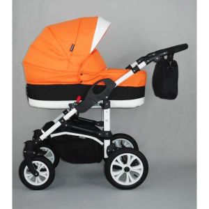 poussette trio chicco orange