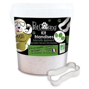 FRIANDISE Kit friandises aux épinards pour chien - Complément nutritionnel - Petit - Adulte - Moins de 1 kg