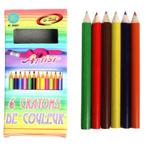CRAYON DE COULEUR Crayons de couleur (boîte de 6)