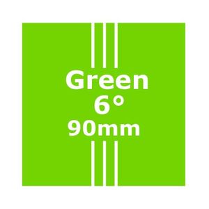 VÉLO DE COURSE - ROUTE Accessoire vélo,tige de vélo de route légère 3k entièrement en fibre de carbone,taille 28.6-31.8 - Type 6 degree 90mm green