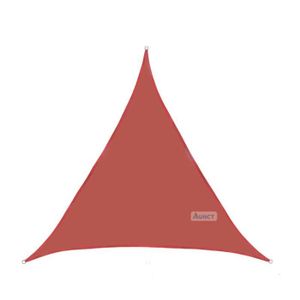VOILE D'OMBRAGE Voile d'ombrage triangulaire 3x3x3M - Rust red - Guirlandes lumineuses LED - Imperméable - Romantique - Chaud