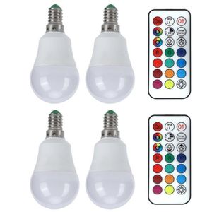 AMPOULE - LED Dioche Ampoule à changement de couleur Ampoule LED RVB 45W Lampe de Télécommande Variable Colorée pour Bar Chambre Escalier