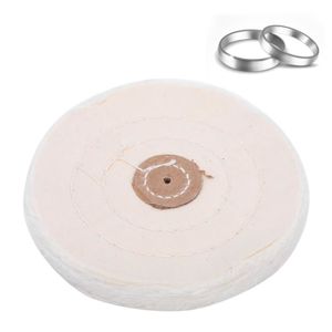 ENTRETIEN BIJOUX Outils de polissage de meulage de bijoux Tampon de roue blanc en tissu de coton de polissage de perles (125-7807118866206
