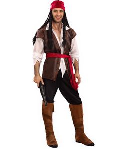 DÉGUISEMENT - PANOPLIE Déguisement pirate homme - MARQUE - 167801 - Adulte - Homme - Multicolore - Noir - Extérieur