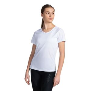 MAILLOT DE RUNNING T-shirt femme Kilpi Dima - Blanc - Running - Manches courtes - Respirant