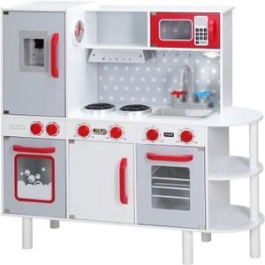 Drewart Cuisine pour Enfants Jouet de Jeux Bois Massif Blanc 932-2044DL, Cuisine  enfants, Jouets en bois