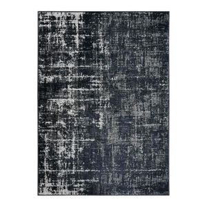 TAPIS DE COULOIR STELLE - Tapis effet patiné vintage gris/noir 160 x 230 cm