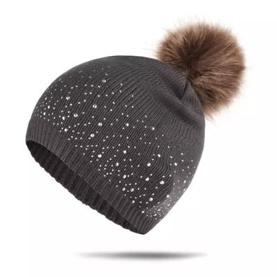 StyleBREAKER Pompon En Fausse Fourrure Pour Bonnets, Fourrure