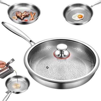 Couvercle Universel En Acier Inoxydable Pour Casserole Et Po Le R Utilisable F 1221119