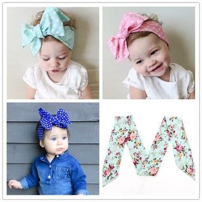 20 Bandeaux Bébé Fille - Style Nœud Et Fleur - Nylon Doux - Pour Nouveau-Nés Et Photos