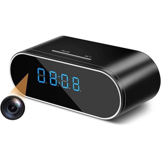 Horloge murale à caméra espion 1080P détection de mouvement Wifi IP