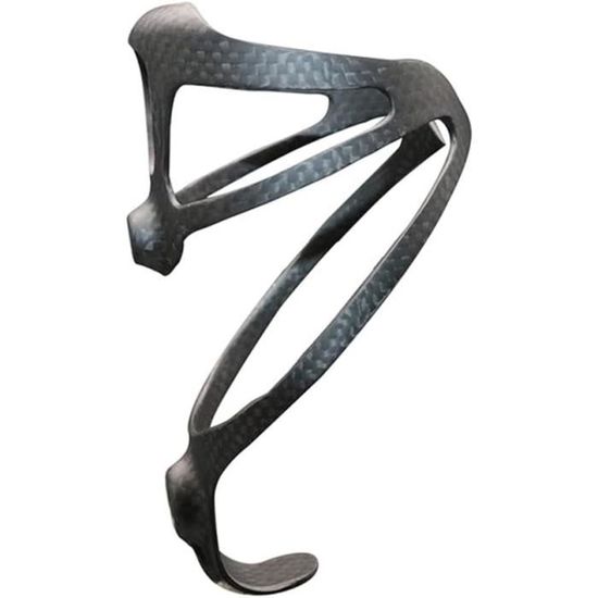Porte-bidon Carbone Ultra Léger (15g) – Anti-secousses – Diam. 72-74 Mm – Pour VTT, Route, Pliant – Noir