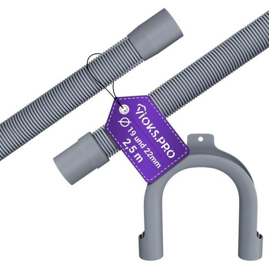 Tuyau De Vidange Flexible Pour Machine À Laver - 2,5 M - Diamètre : 22 Tuyau De Vidange Flexible Pour Machine À Laver - 2,5 M - Diamètre : 22