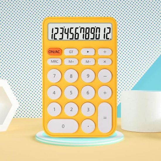 Calculatrice De Bureau Double Alimentation - Solaire + Pile, écran LCD Inclinable, 10 Chiffres, Design Ergonomique - 6