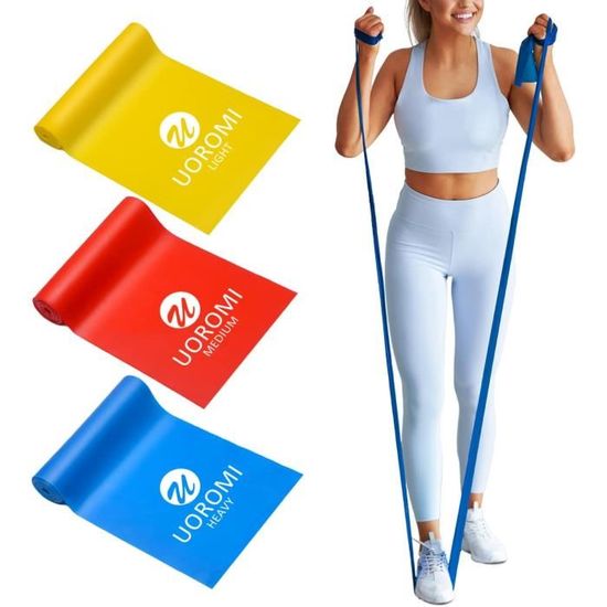 Lot De 3 Bandes De Résistance élastiques – Gym Training – Neuf
