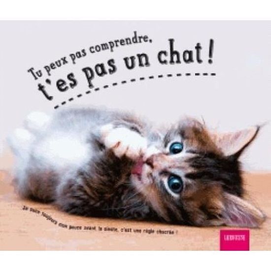 Livre Tu Peux Pas Comprendre T Es Pas Un Chat Cdiscount Librairie